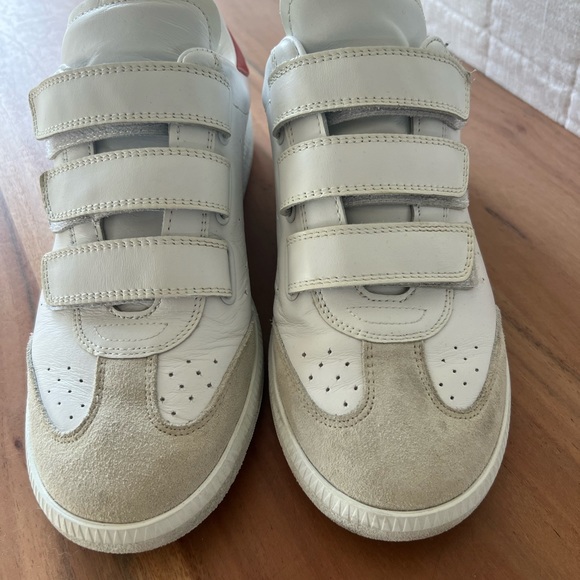 Isabel Marant Beth Velcro Sneakers-Terracotta Size 38 - Picture 2 of 6